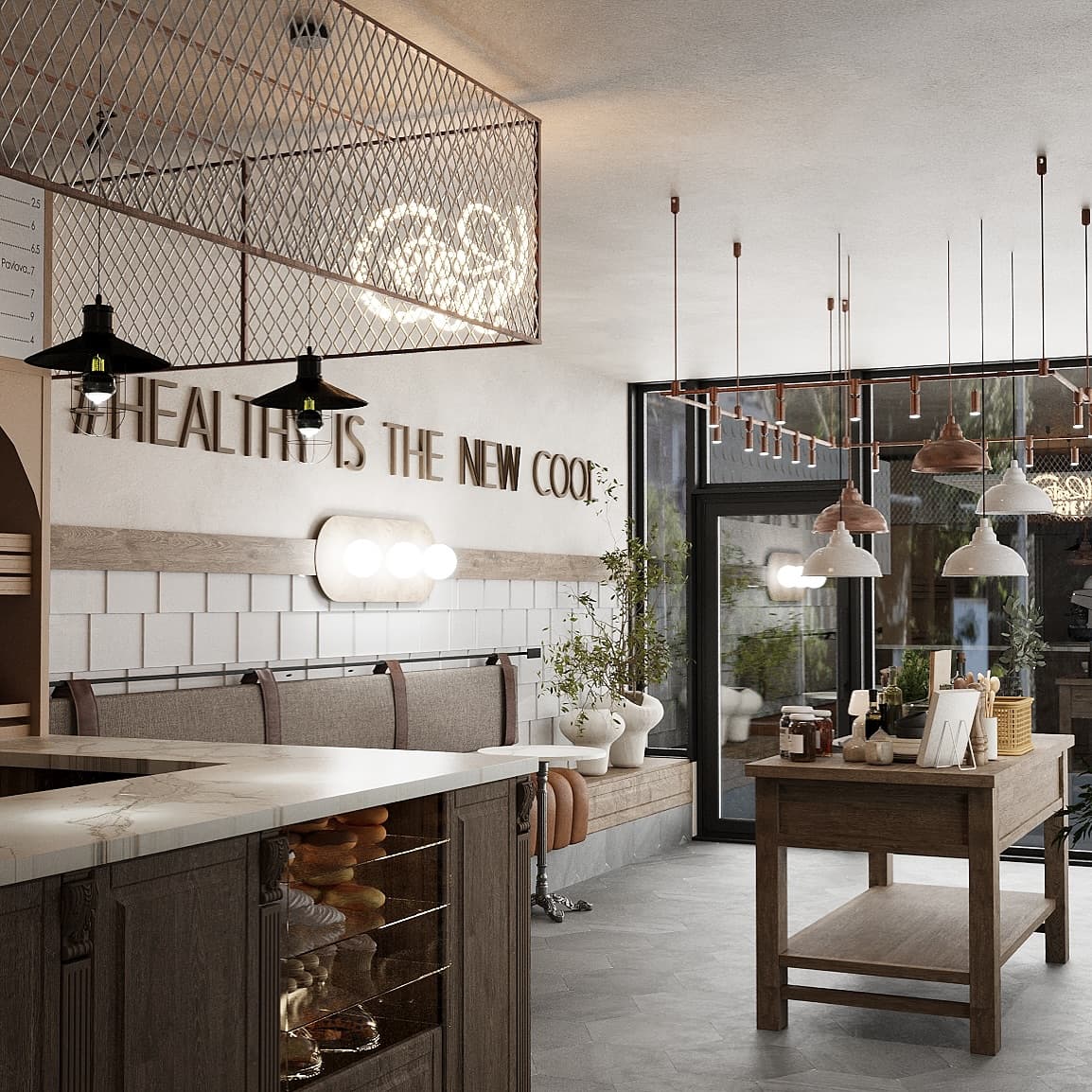 Coffee shop hero background